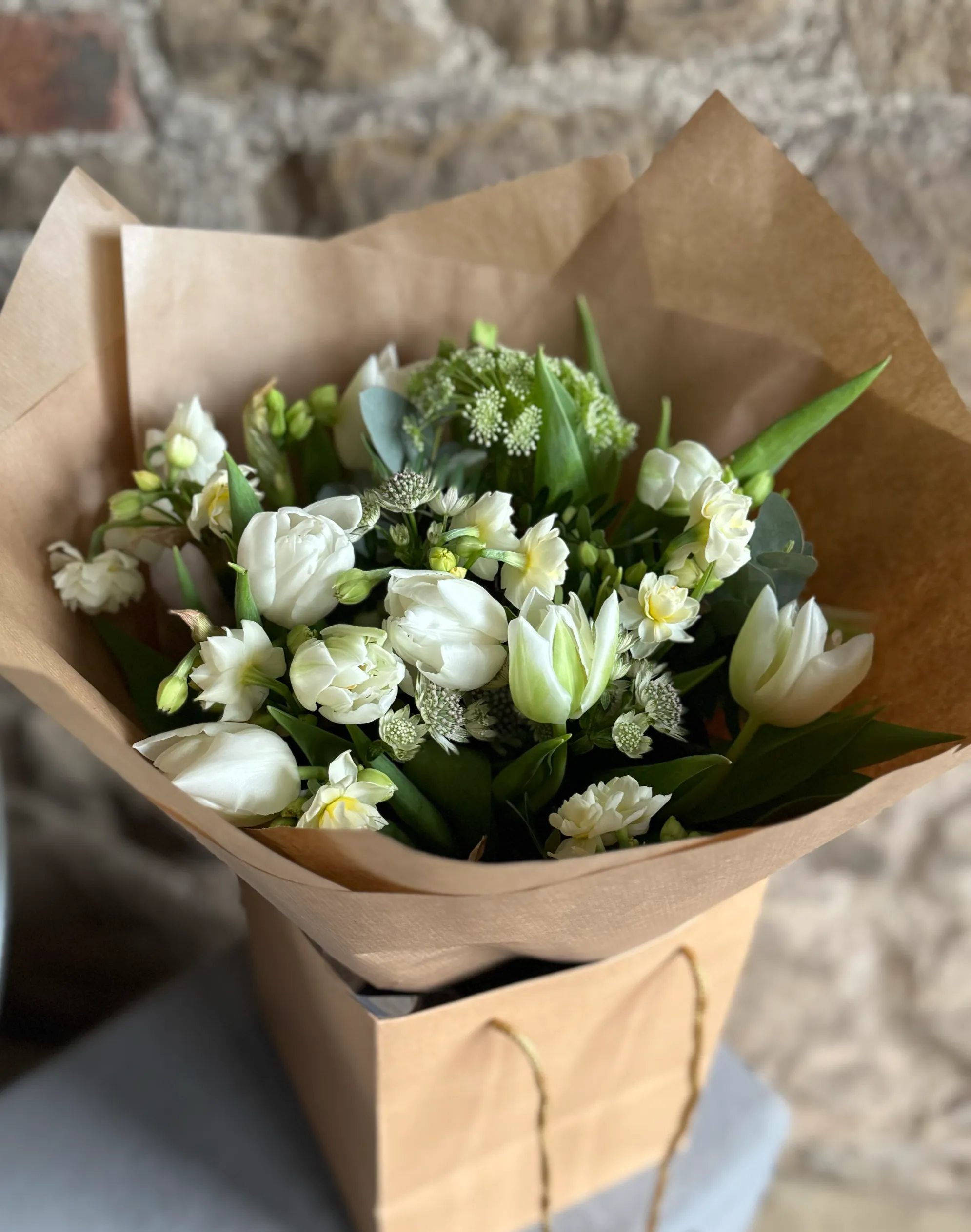 Sympathy flower arrangement for the home