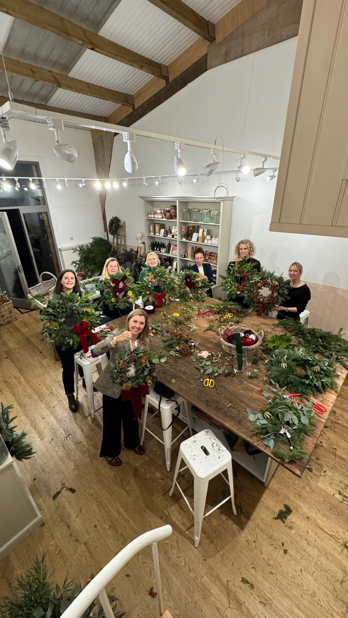 Floral arrangement masterclass at The Botanical Co. Flower School