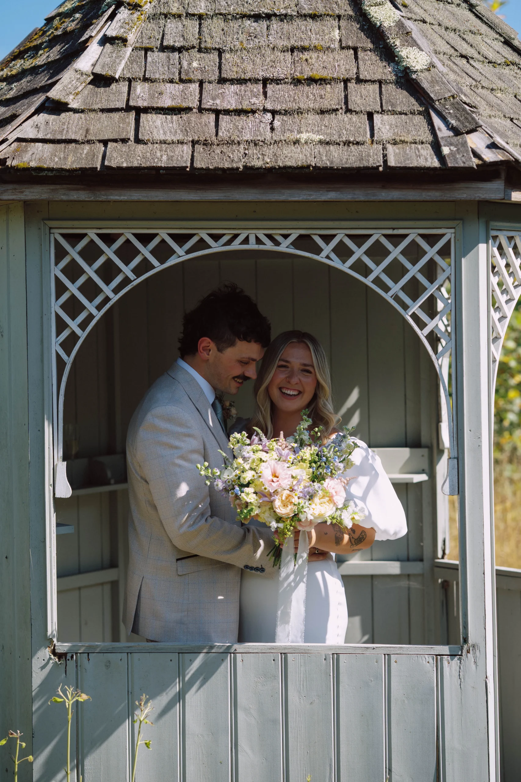 Beth and Charlie photographed at Gate Street Barn