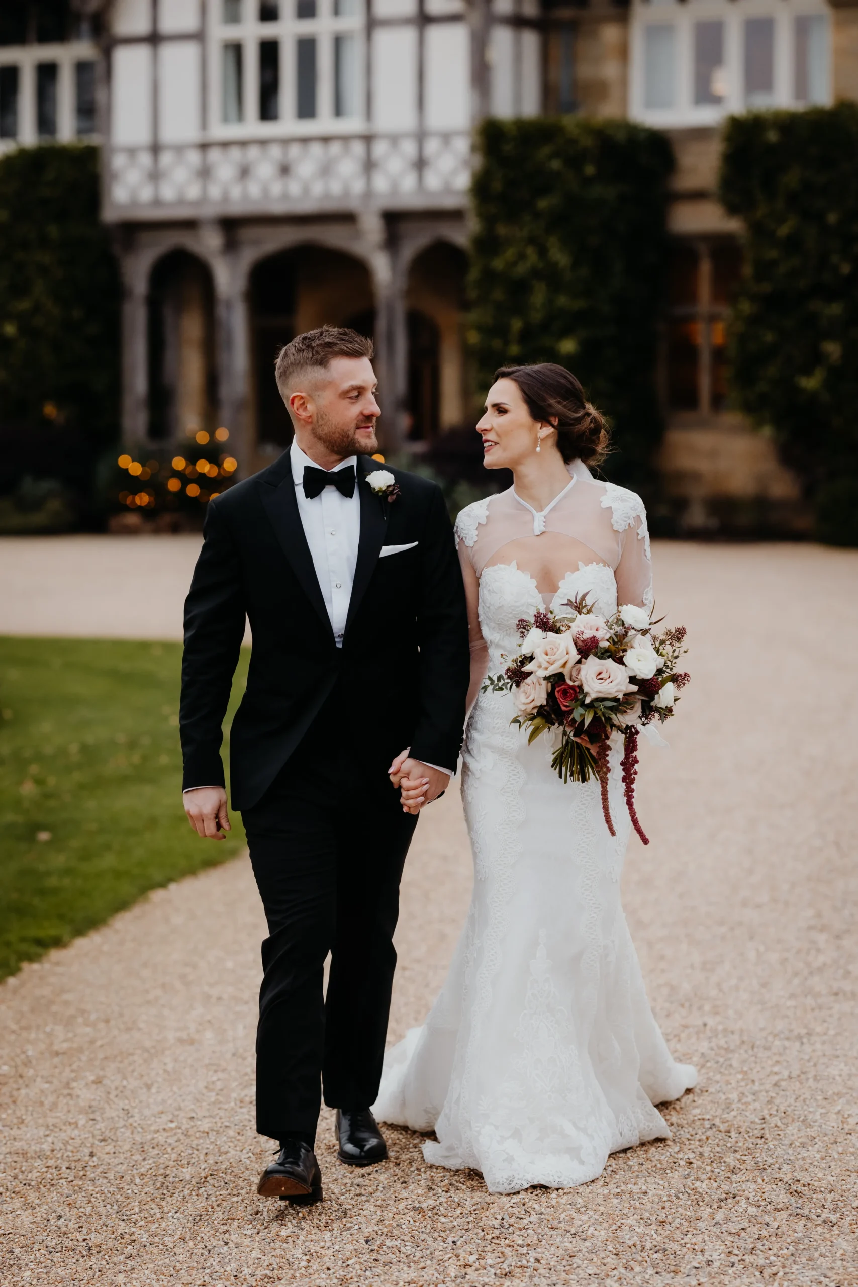 India and Will at their winter wedding at Cowdray House