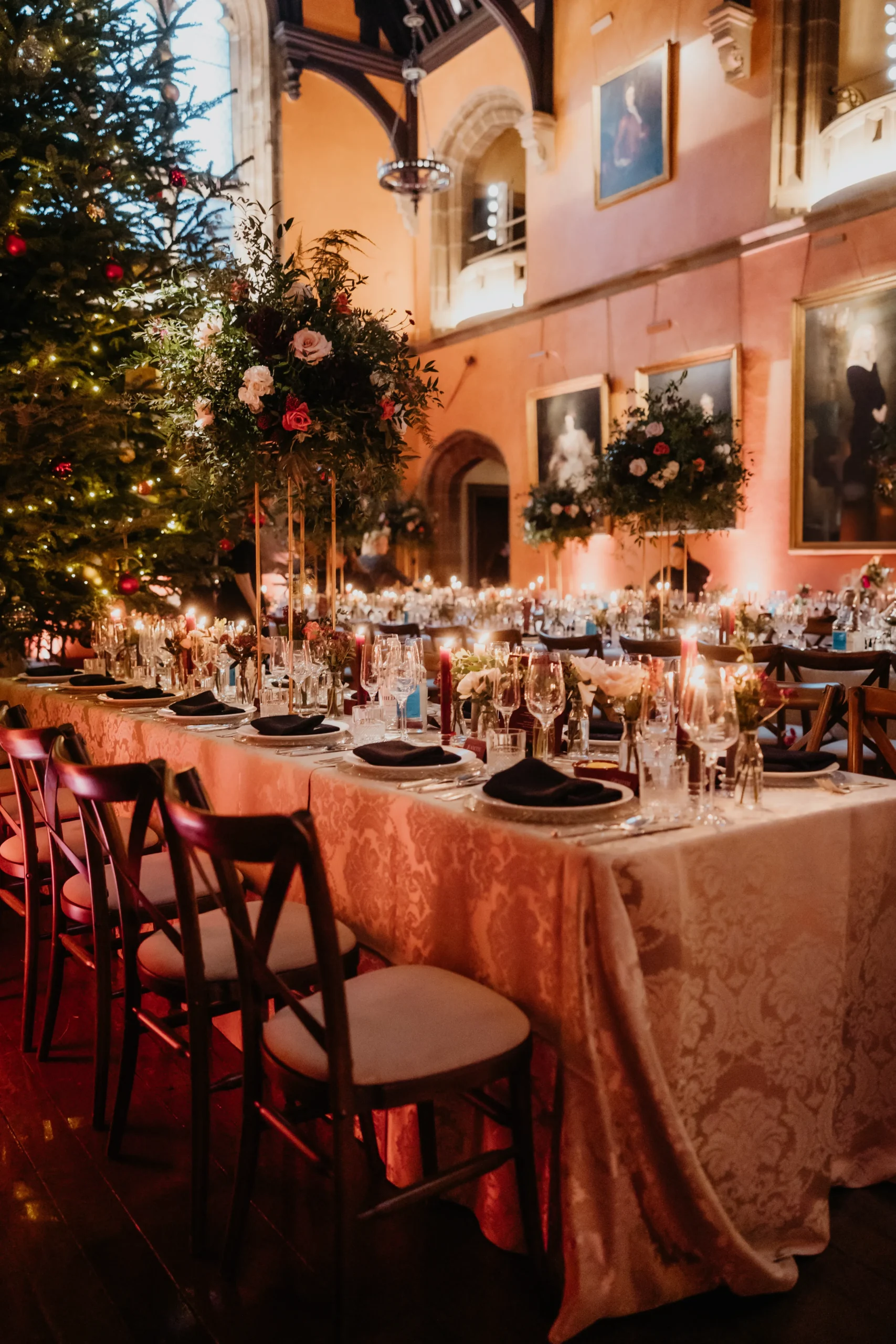 Reception flowers at Cowdray House by The Botanical Company