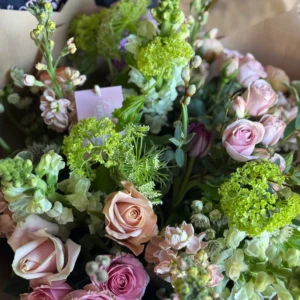 Seasonal Pastel Edit by The Botanical Company featuring handcrafted pastel seasonal flowers with flower delivery across Surrey.